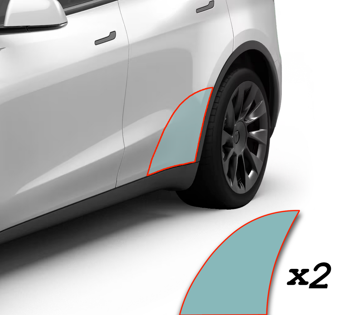 Tesla Model Y Schutzfolie - Seitenschweller - 6-teiliges Set - PPF pai –  E-Mobility Shop