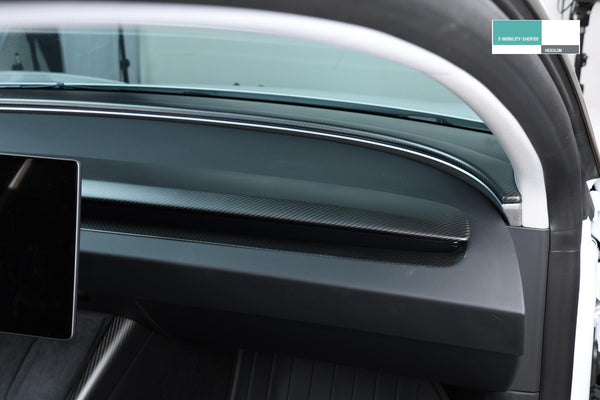 Echt-Carbon Dashboard-Leiste für Tesla Model 3 2024 Highland - 1-teilig - durchgehend