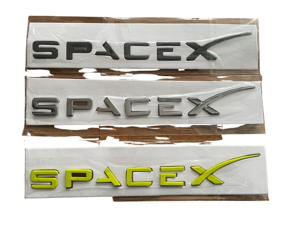 SPACE X Logo fürs Auto in drei Farben erhältlich