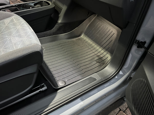 VW ID.3 Fussmatten-Set - 3-teilig - Allwettermatten wasserdicht - Gummimatten