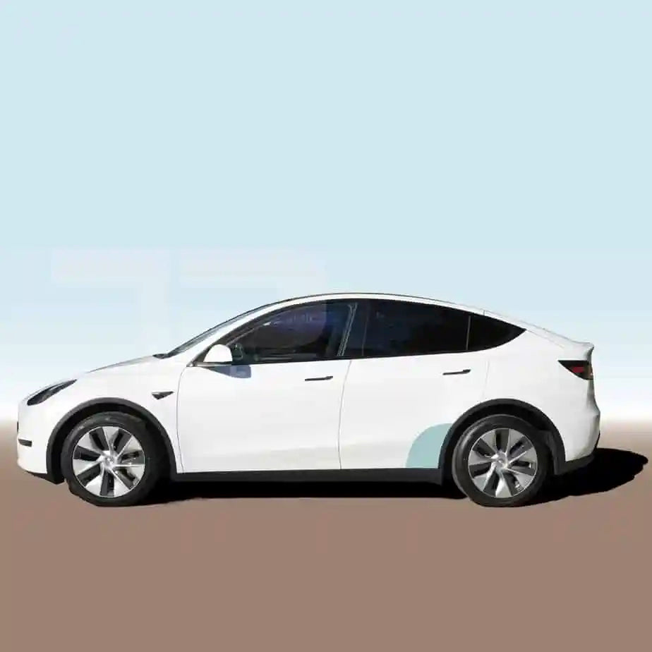 Tesla Model Y Schutzfolie - 2er Set, hintere Schweller - PPF Paint