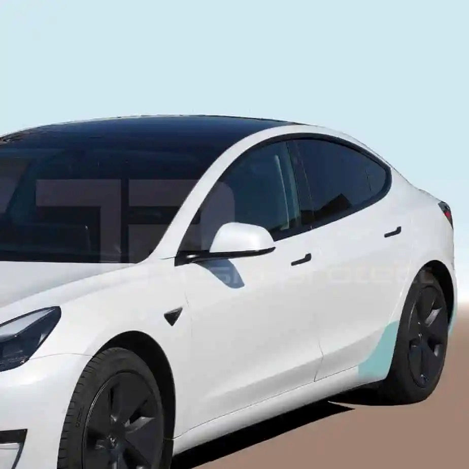 Tesla Model 3 Schutzfolie - 4er Set, hintere Schweller und Radlauf –  E-Mobility Shop