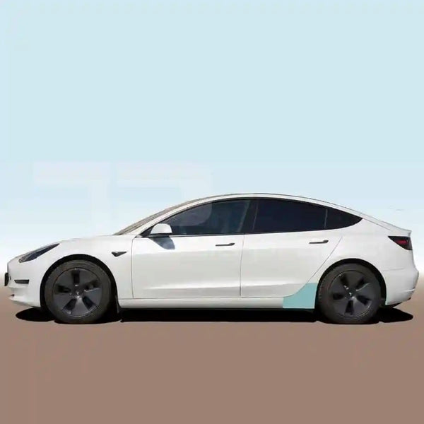 Tesla Model 3 Schutzfolie - 4er Set, hintere Schweller und Radlauf