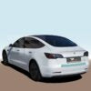 Tesla Model 3 Schutzfolie für die Ladekante - Ladekantenschutzfolie im Komplett-Set