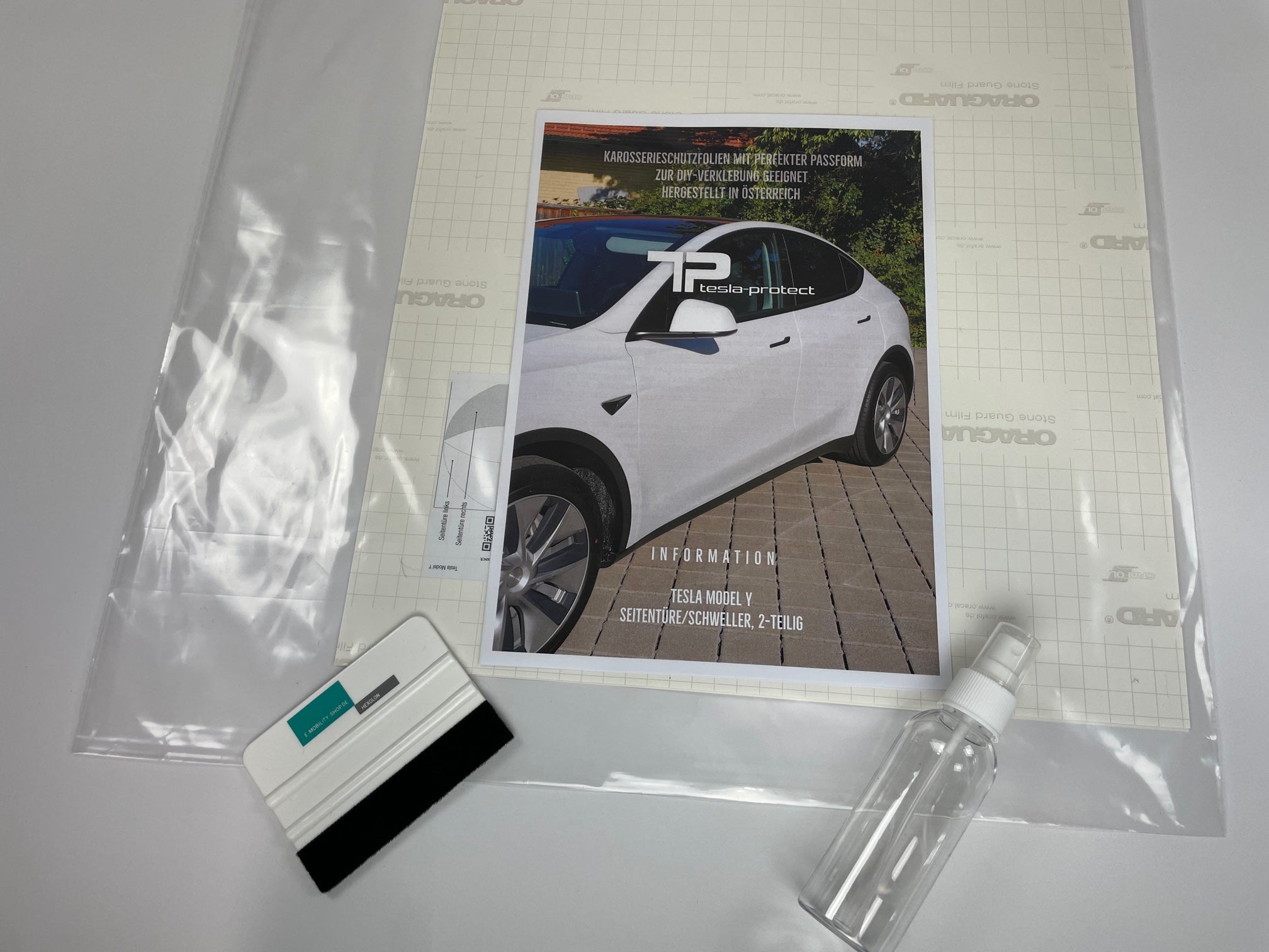 Tesla Model Y Schutzfolie - 2er Set, hintere Schweller - PPF Paint