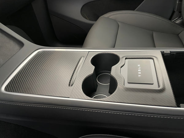 Tesla Model 3 und Y - Echt Carbon Mittelkonsolen-Abdeckung mit Key-Car –  E-Mobility Shop