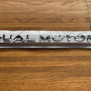 Dual Motor Schriftzug - Tesla Model S, 3, X und Y, E-Mobility Shop