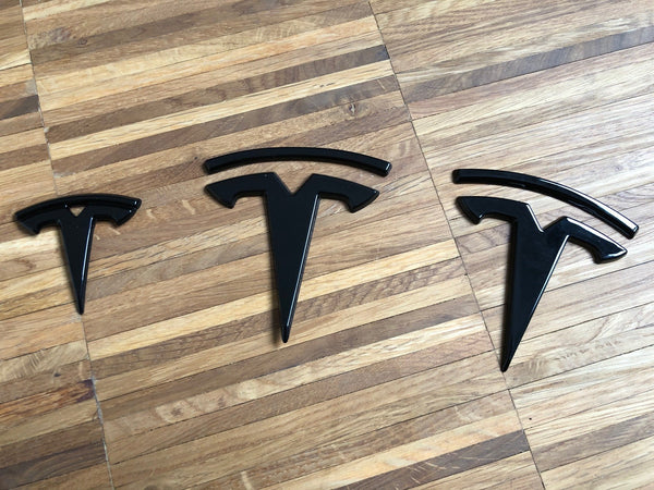 T-Logo Set für vorne, hinten und Lenkrad für Model Y - Kappen