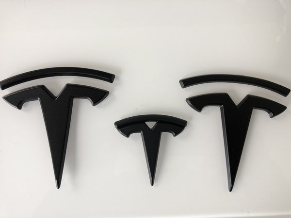 T-Logo Set für vorne, hinten und Lenkrad für Model Y - Kappen