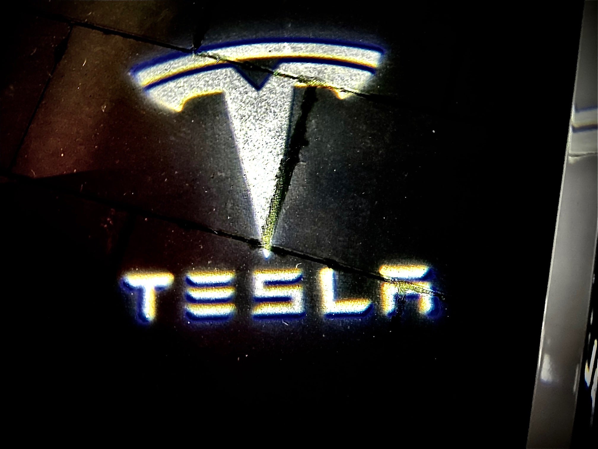 Tür-Logo-Projektor-Licht Begrüßungslicht Stufenlicht für Tesla Model 3  Model Y Model S Model X Autotürleuchte Tesla Licht Tesla Zubehör, 4 Stück /  Packung