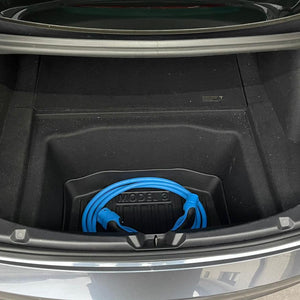 Leder Kofferraummatten Kofferraumwanne, für Tesla Model 3 Highland 2024 Car  Fahrzeuganpassung Heck Kofferraum Schutzmatten Zubehör,1Set-Blackstyle :  : Auto & Motorrad