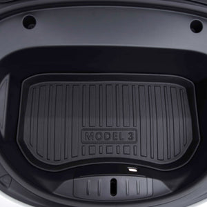 Leder Kofferraummatten Kofferraumwanne, für Tesla Model 3 Highland 2024 Car  Fahrzeuganpassung Heck Kofferraum Schutzmatten Zubehör,3PCS-Whitestyle :  : Auto & Motorrad