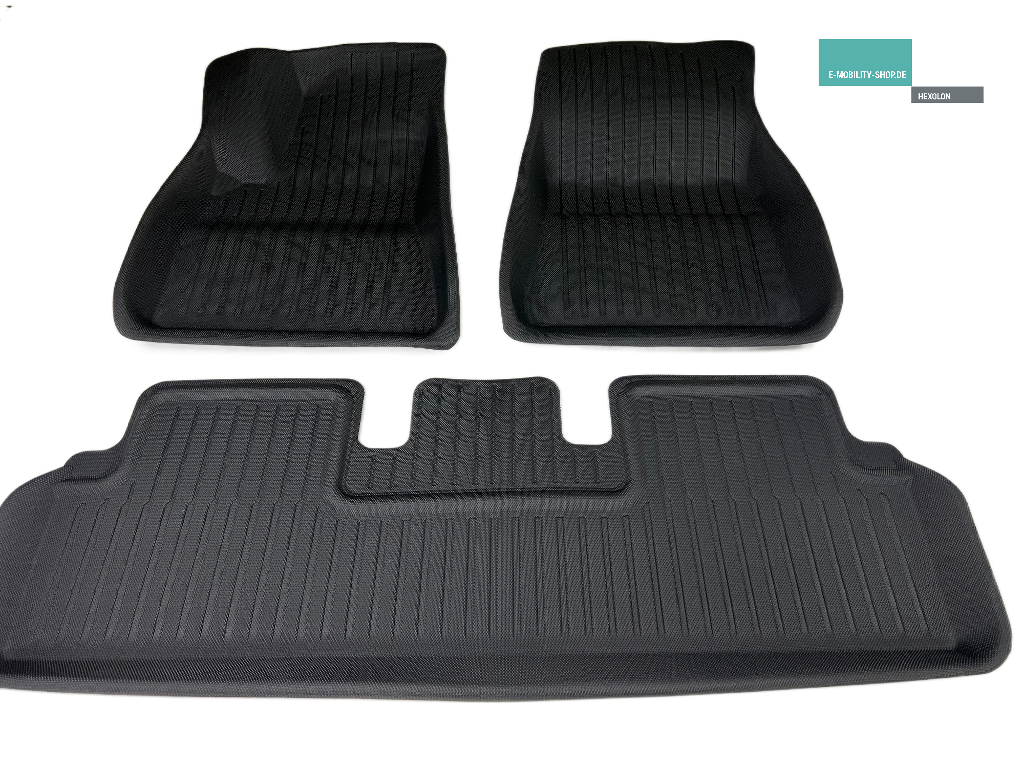 Tesla Model 3 Premium Allwetter-Fußmatten, 3-teiliges Set – E